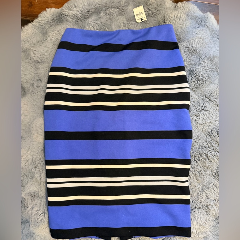 Striped PENCIL SKIRT BY EXPRESS SIZE 4 NWT